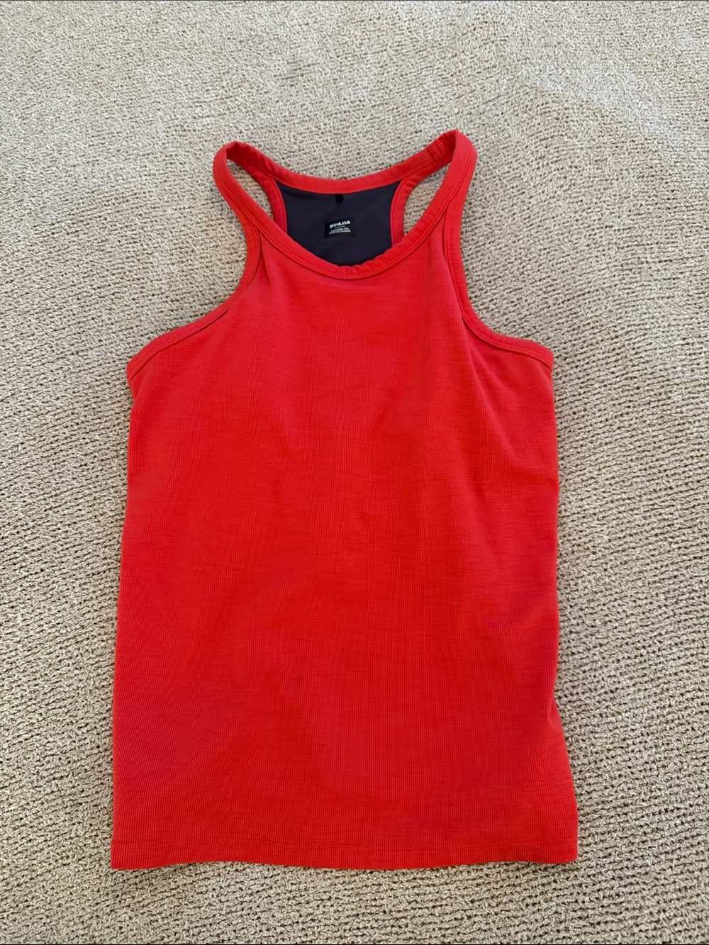Prana Red Racerback Tank Size Medium